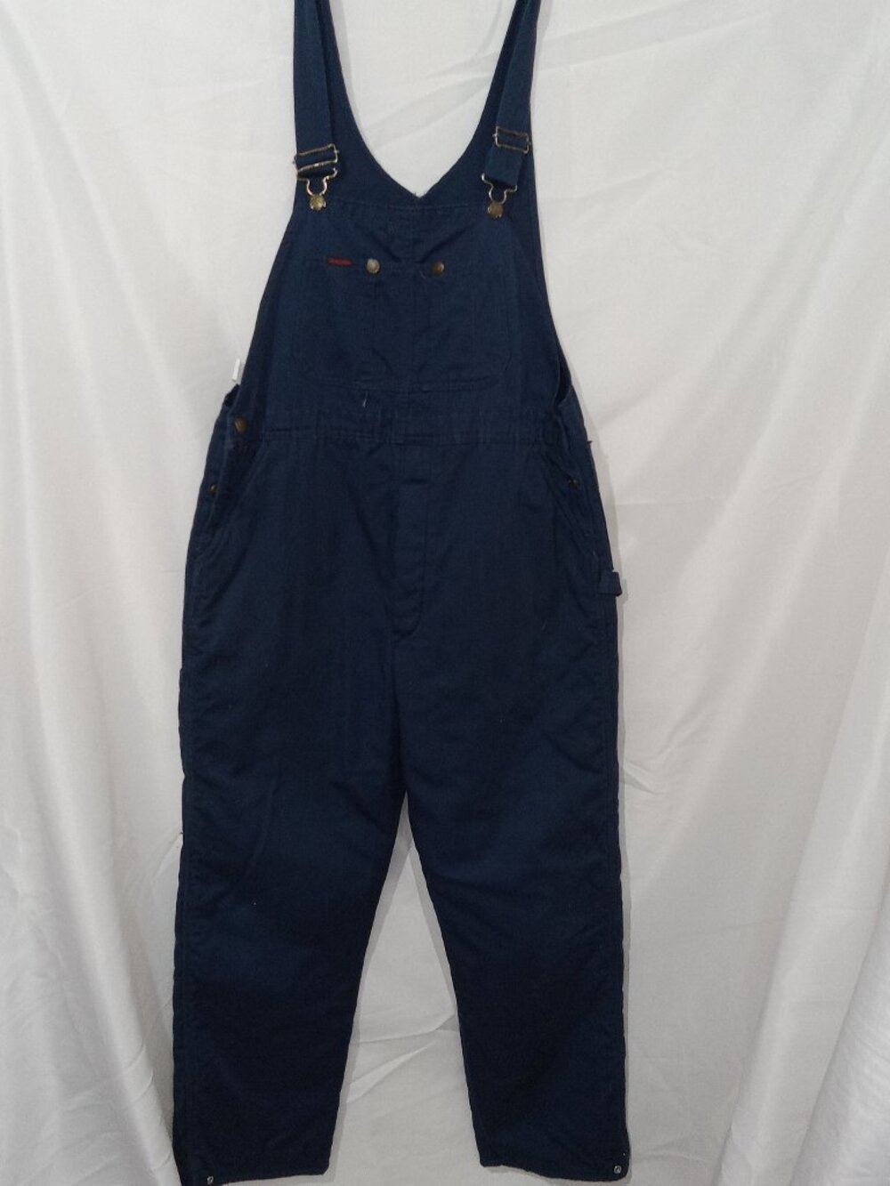 Vintage Key Imperial Polar King Insulated Bib Overalls Mens L USA Made 80s Chore